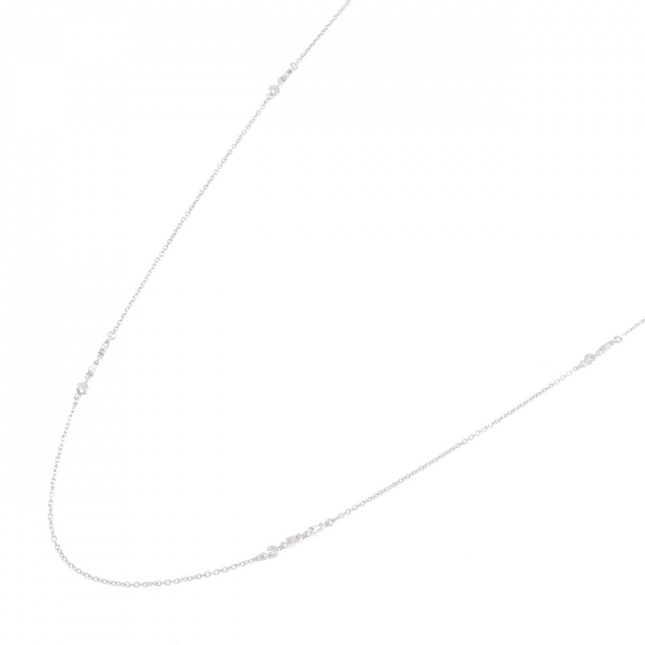 K18WG ダイヤモンド ネックレス 0.10CT