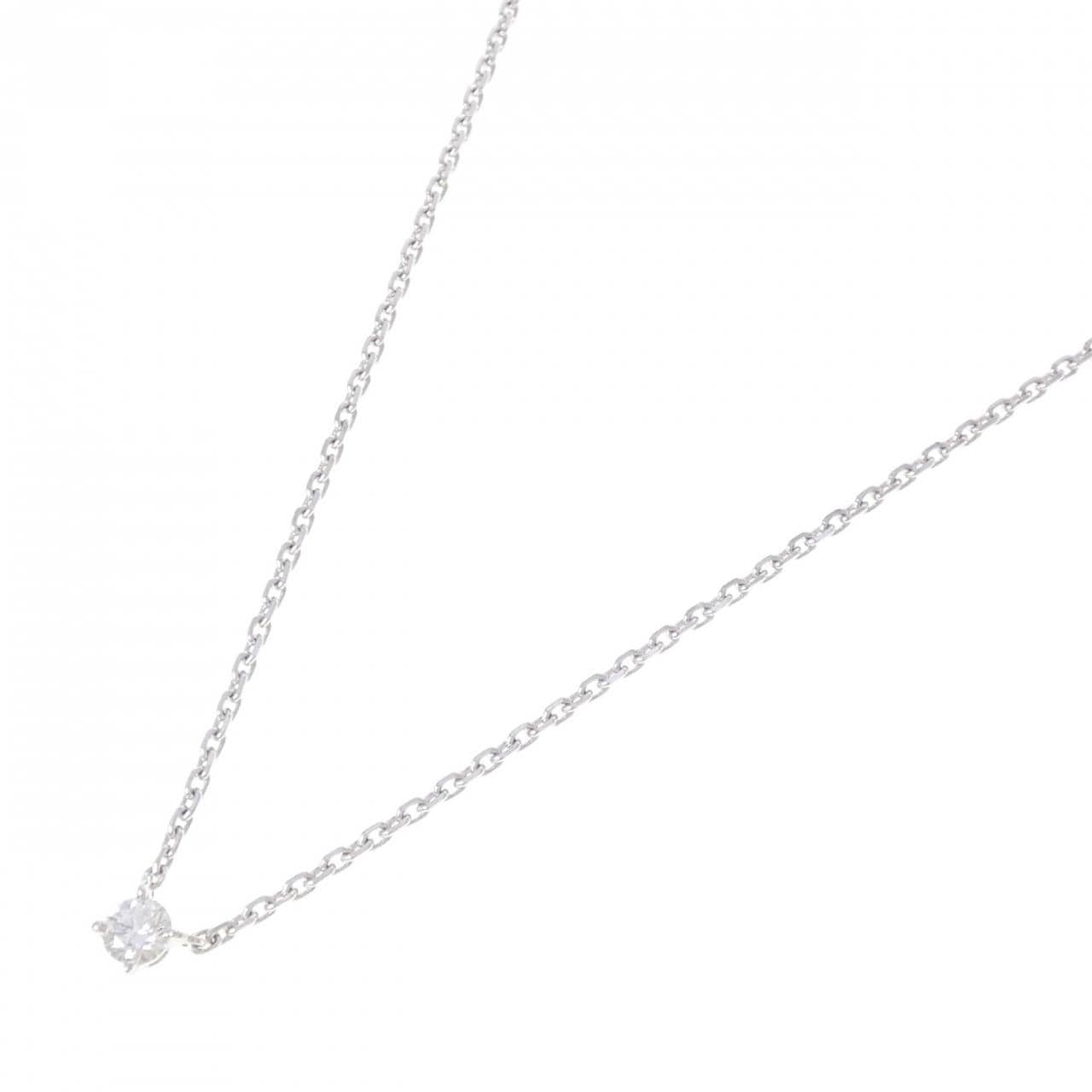 カルティエ ダイヤモンド ネックレス 0.23CT G VS1 Good