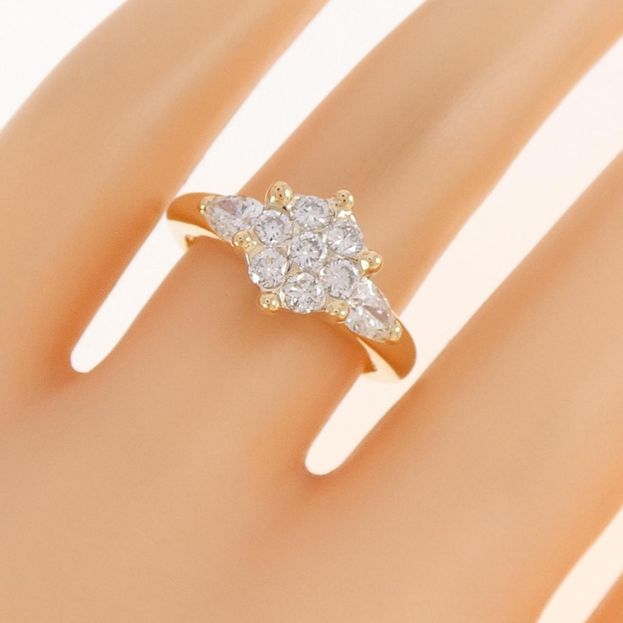 K18YG ダイヤモンド リング 0.86CT