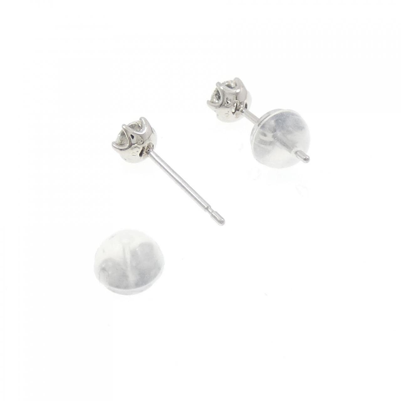 PT900 ソリティア ダイヤモンド ピアス 0.30CT