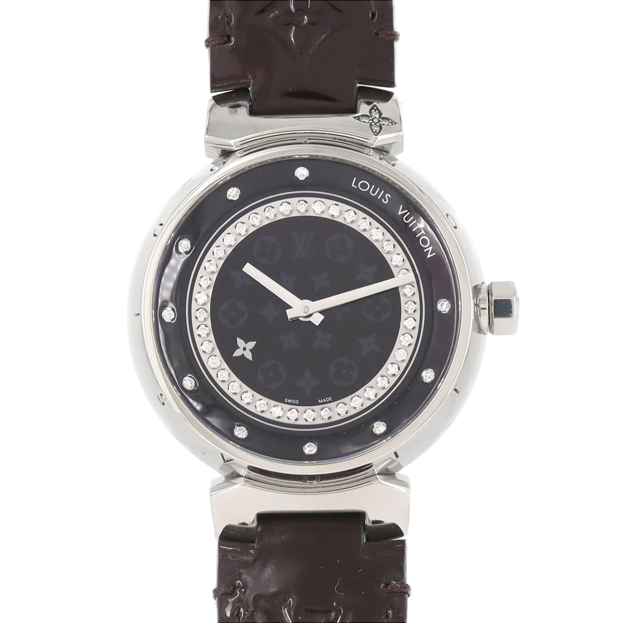 ルイヴィトン タンブール･ディスクアマラント･10P･サークルD Q1319 SS クォーツ