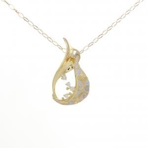 K18YG/K18WG/750YG ダイヤモンド ネックレス 0.16CT