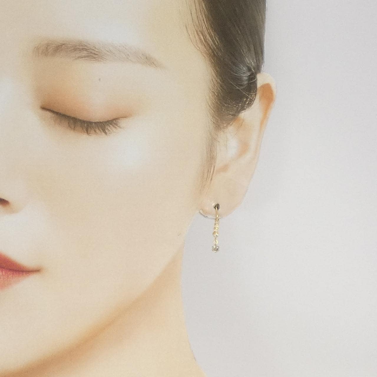 K18YG ダイヤモンド ピアス 0.30CT