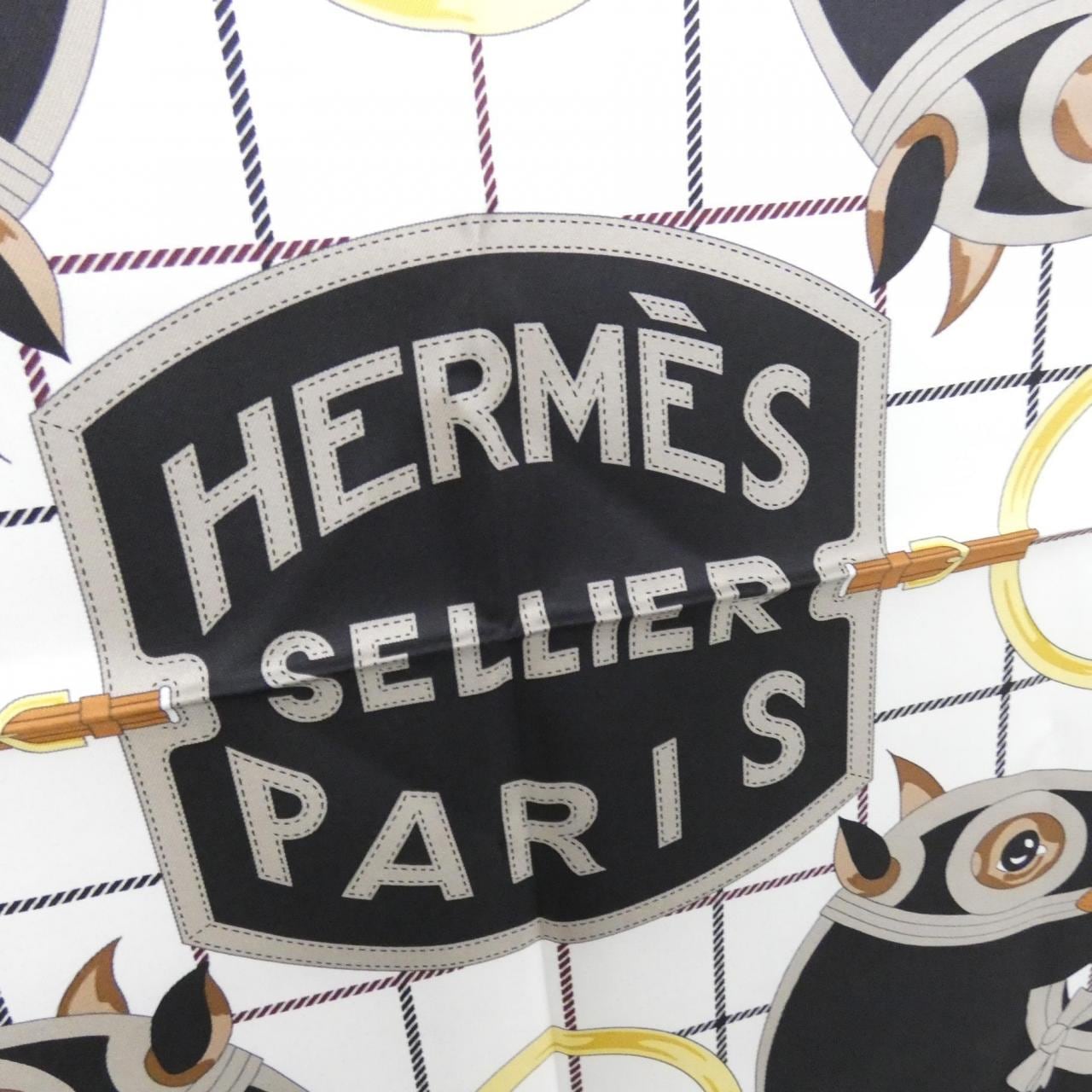 エルメス HERMES SELLIER PARIS カレ スカーフ
