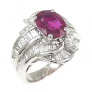 PT900 ルビー リング 1.62CT