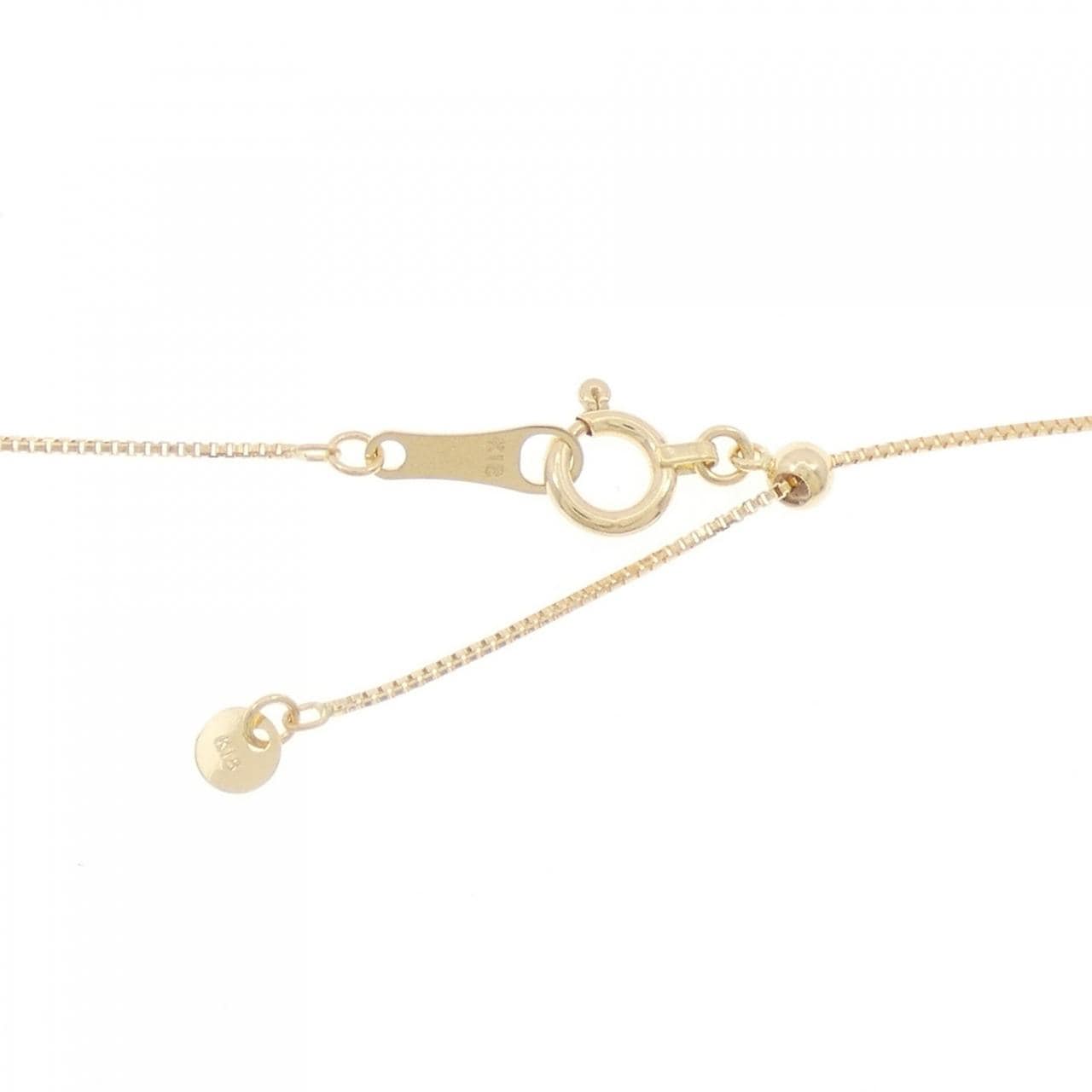 K18YG ホースシュー ダイヤモンド ネックレス 0.50CT