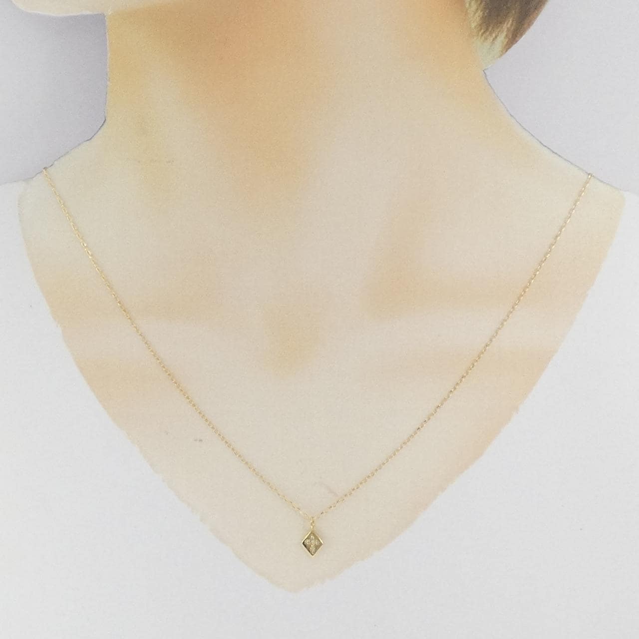 K18YG ダイヤモンド ネックレス 0.03CT