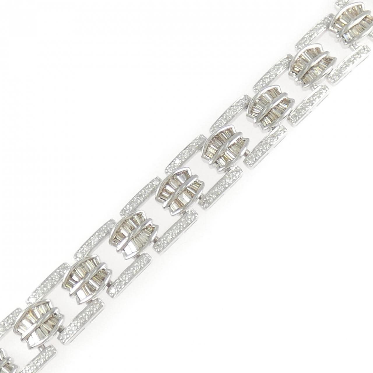 K18WG ダイヤモンド ブレスレット 4.85CT