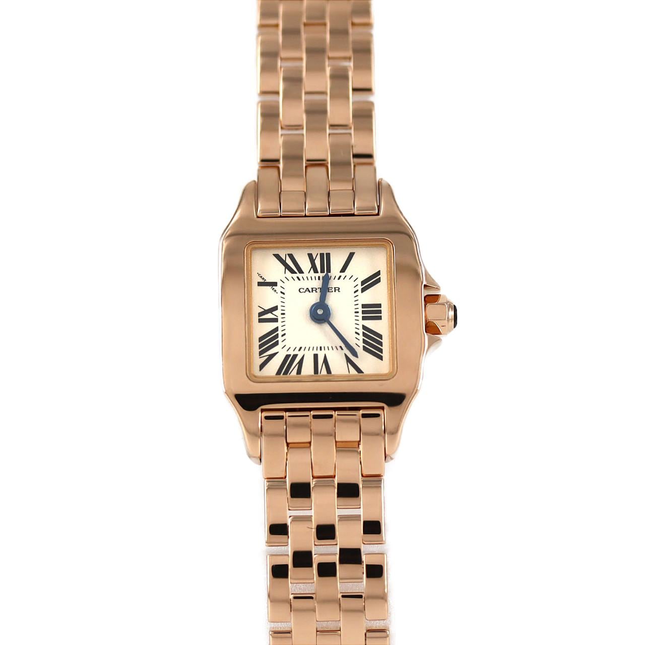 カルティエ ミニサントスドゥモワゼル PG W25077X9 PG･RG クォーツ