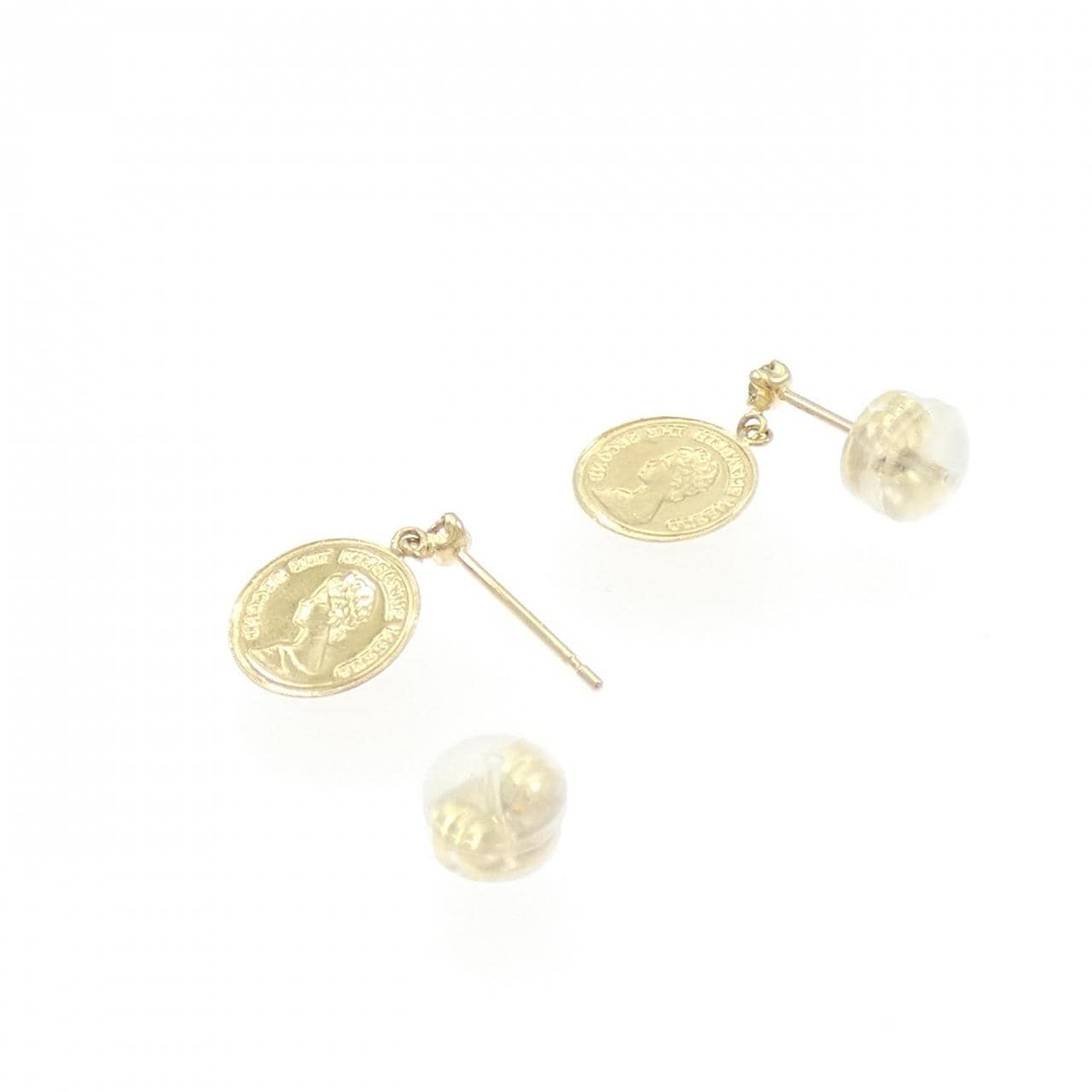 K18YG Diamond earrings 0.06CT