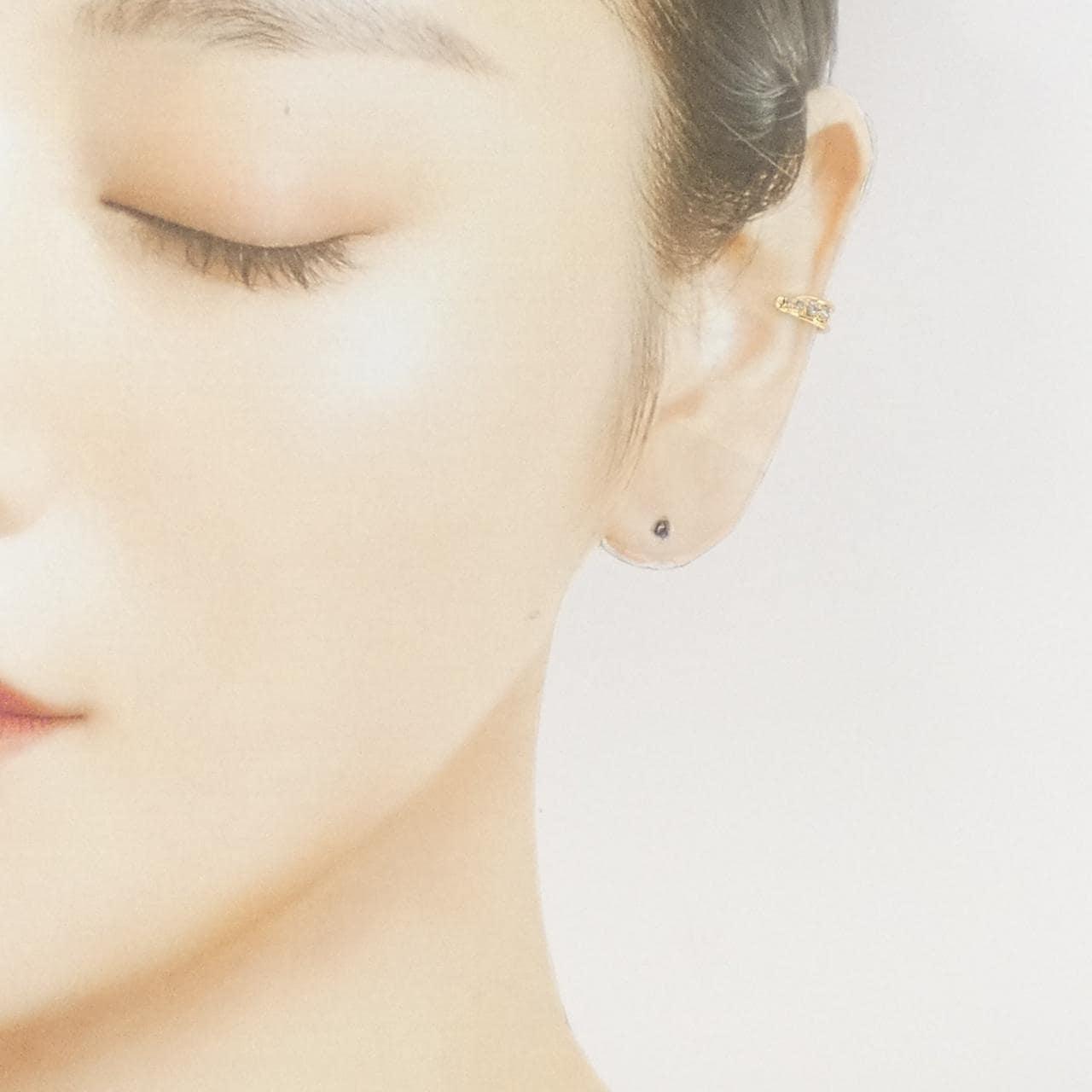 K18YG ダイヤモンド イヤーカフ 0.075CT 片耳