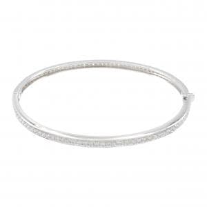 750WG ダイヤモンド バングル 2.00CT