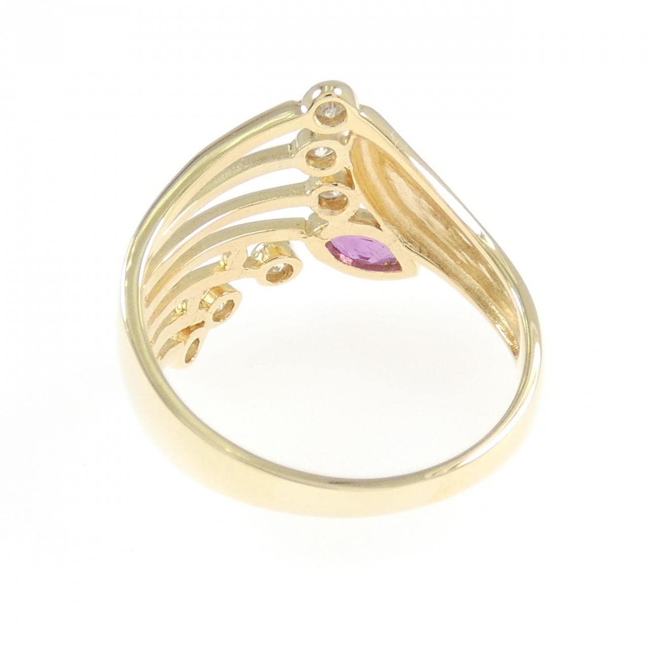 K18YG ルビー リング