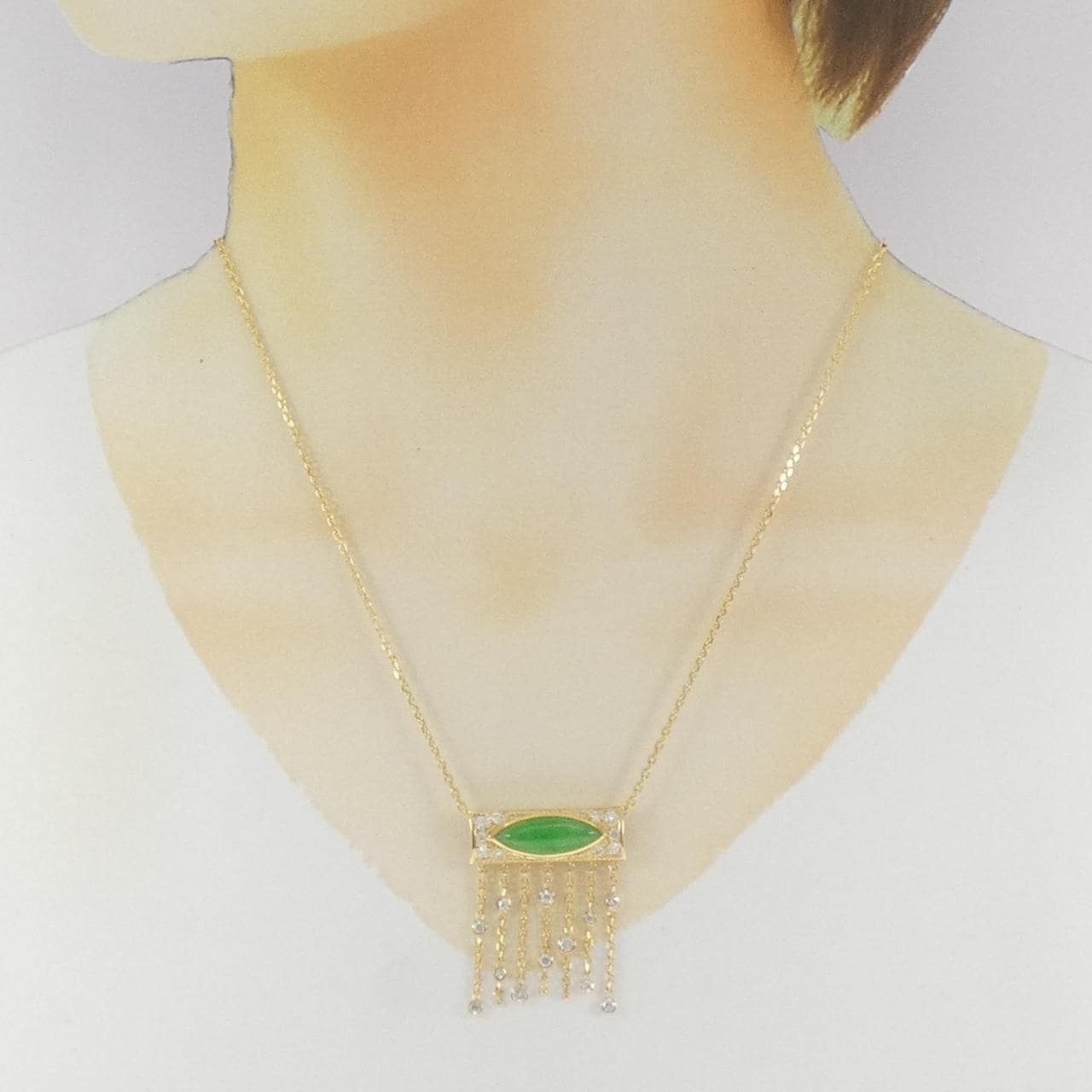 K18YG ヒスイ ネックレス