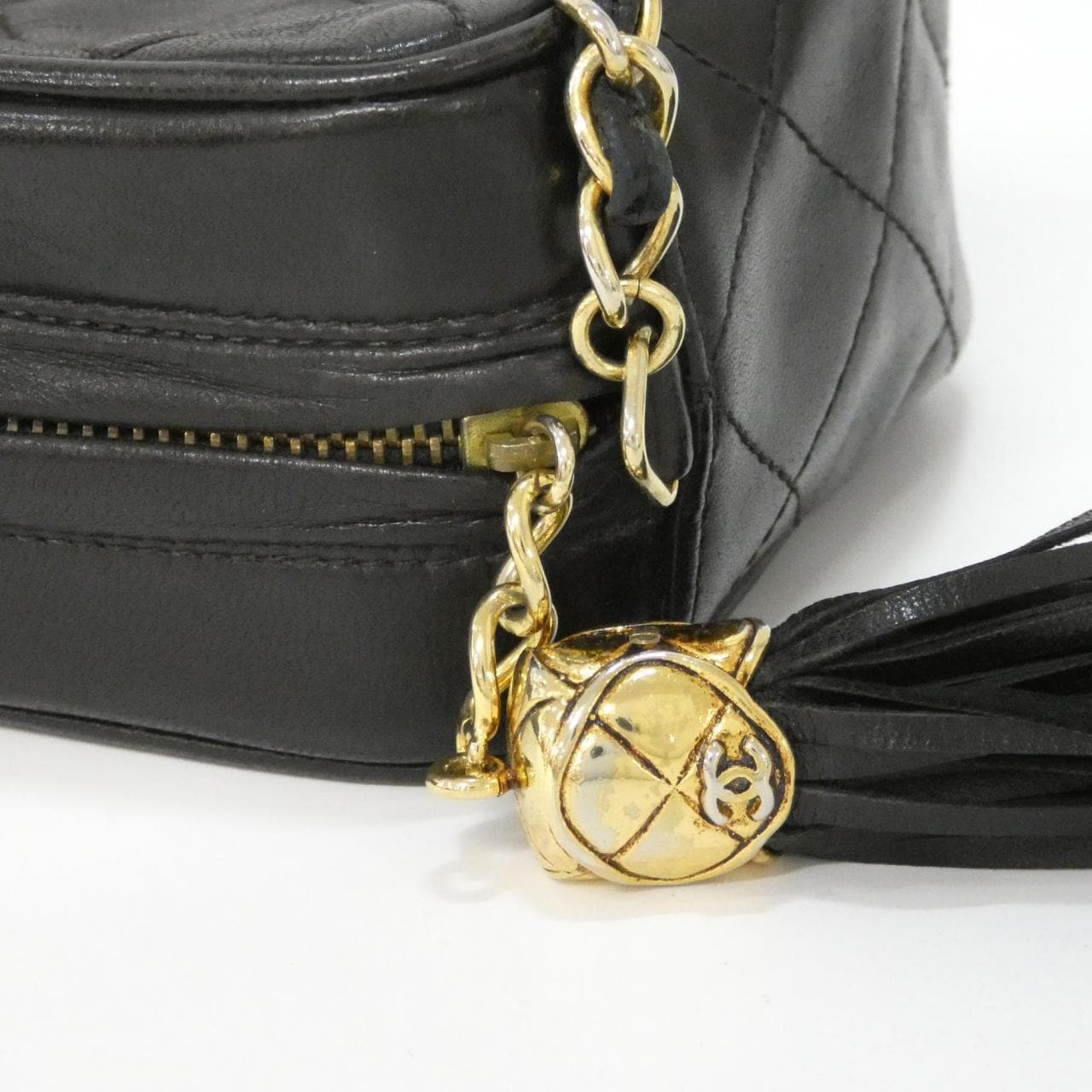 【ヴィンテージ】シャネル ダイヤモンドCC ライン ショルダーバッグ