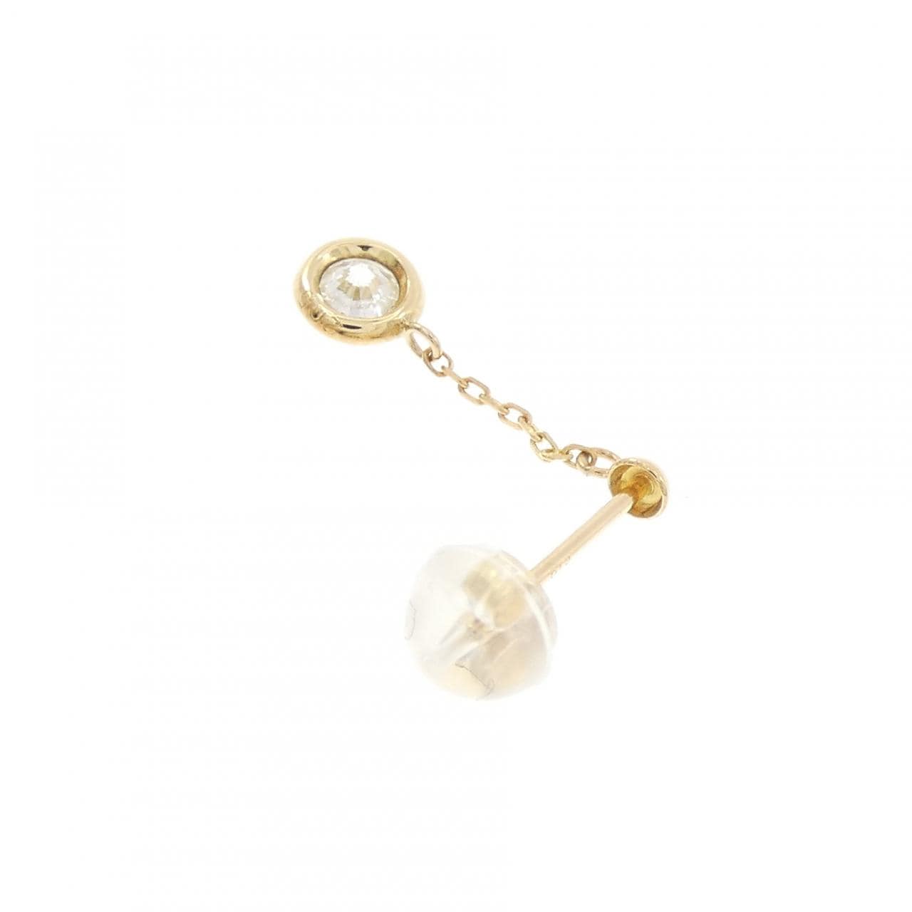 K18YG ダイヤモンド ピアス 0.205CT 片耳