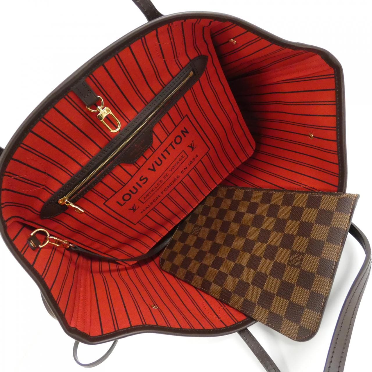 LOUIS VUITTON Damier Neverfull MM N41358 bag