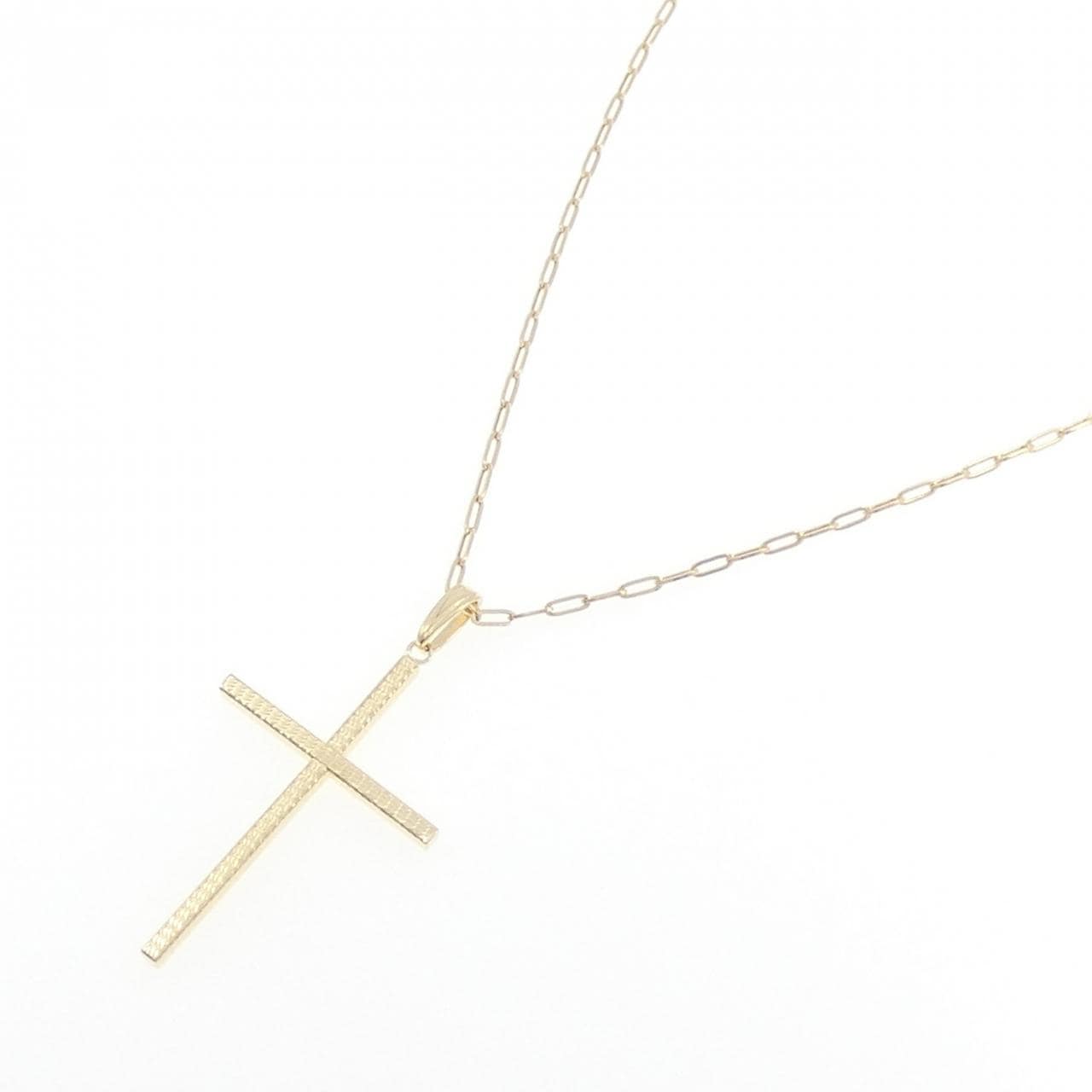 K18YG クロス ネックレス