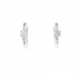 K14WG ダイヤモンド ピアス 0.32CT
