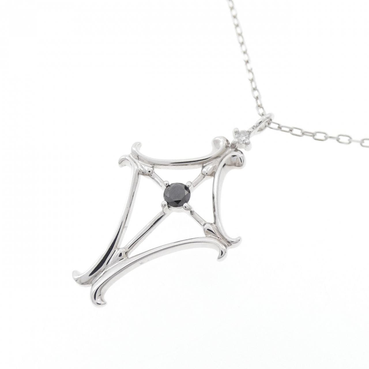 K10WG ダイヤモンド ネックレス 0.03CT