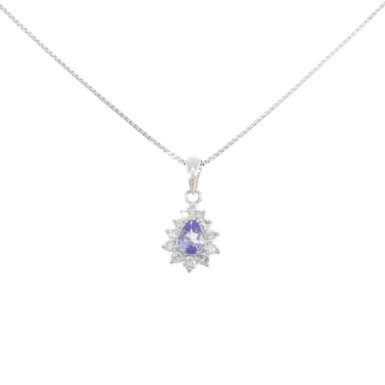 PT900/PT850 タンザナイト ネックレス 0.20CT
