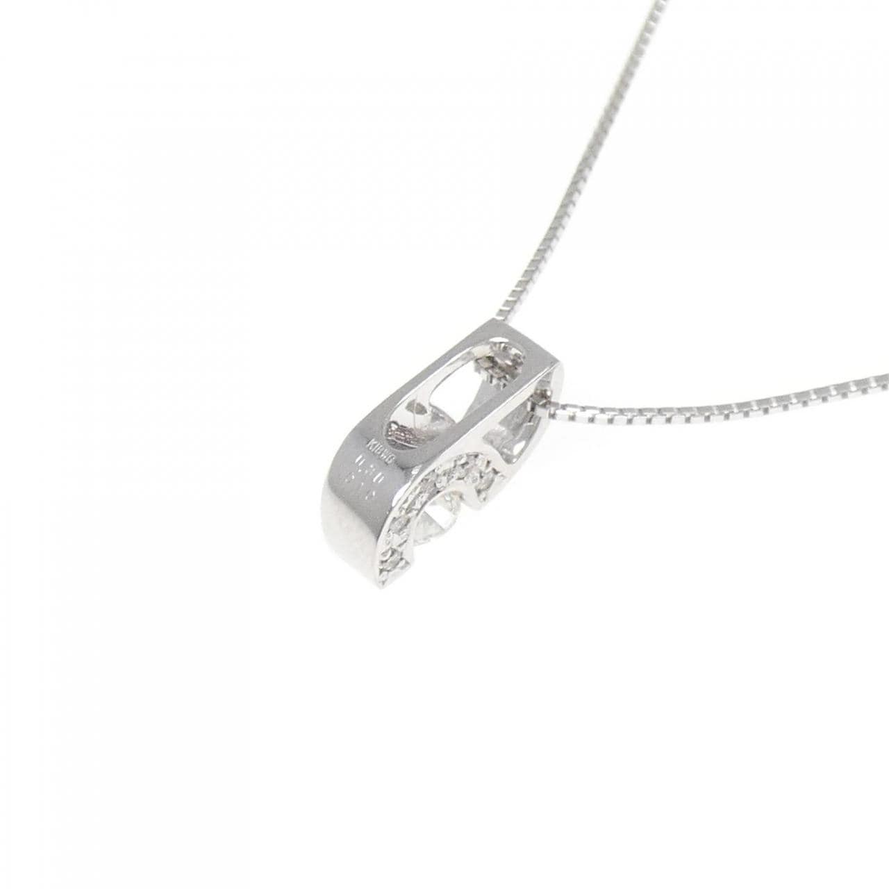 K18WG ダイヤモンド ネックレス 0.30CT