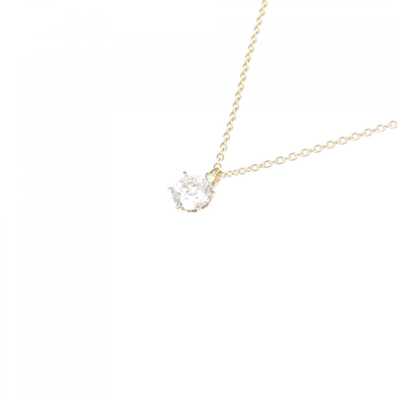 【リメイク】K18YG ダイヤモンド ネックレス 0.320CT H SI2 EXT H&C