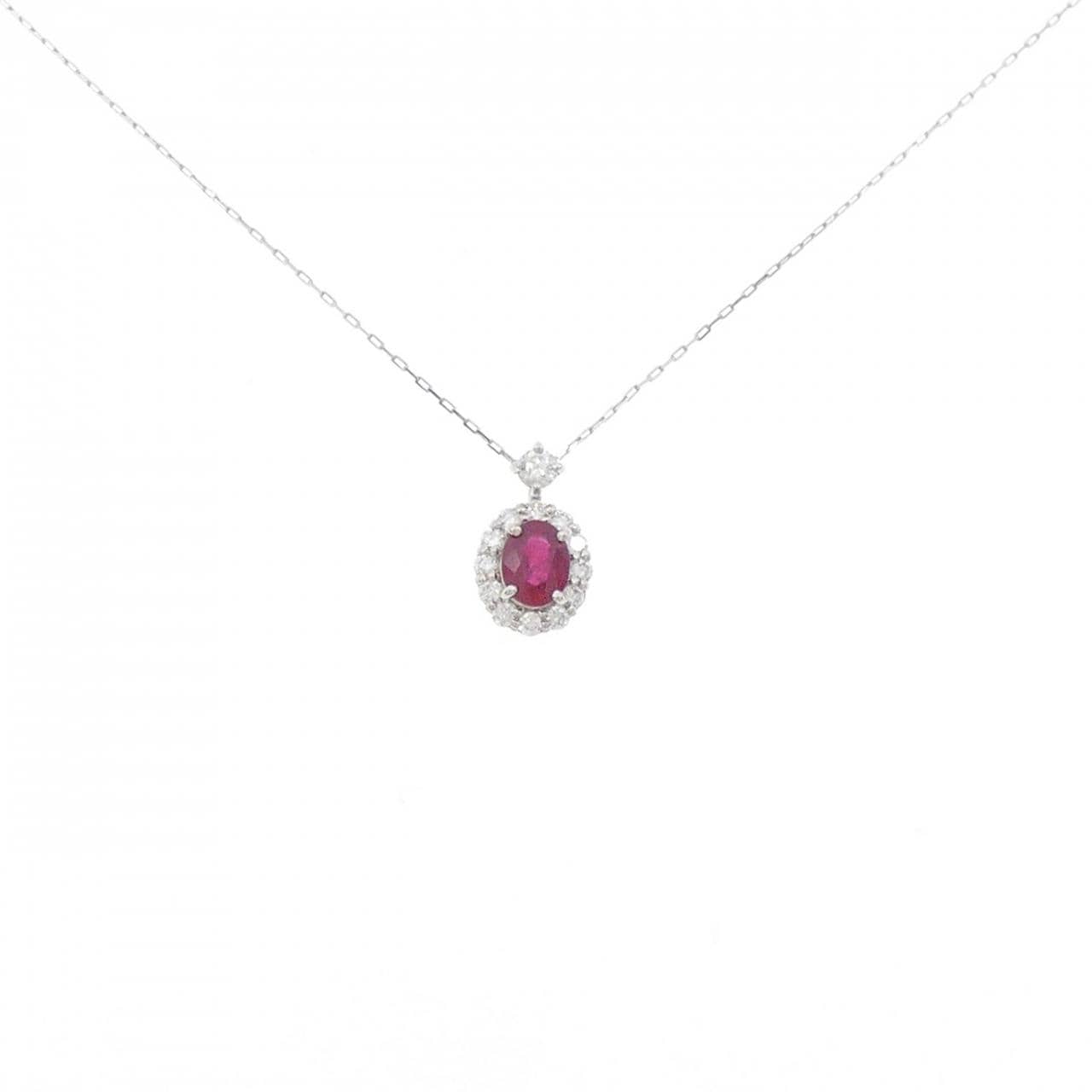 [新品] PT900/PT850 红宝石项链 0.31CT