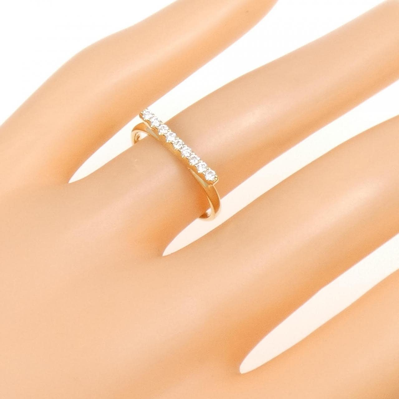 K18YG ダイヤモンド リング 0.12CT
