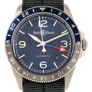 【新品】ベル&ロス BR V2-93 GMT BLUE BRV293-BLU-ST/SF SS 自動巻
