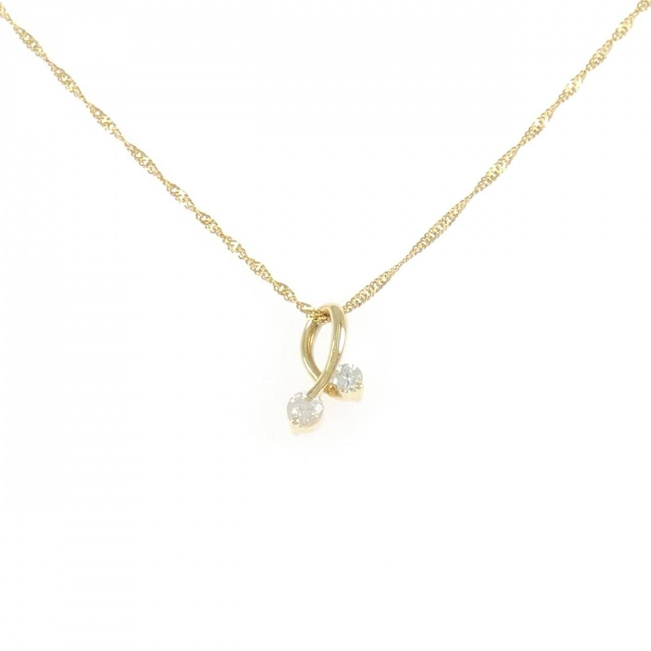 K18YG ダイヤモンド ネックレス 0.21CT