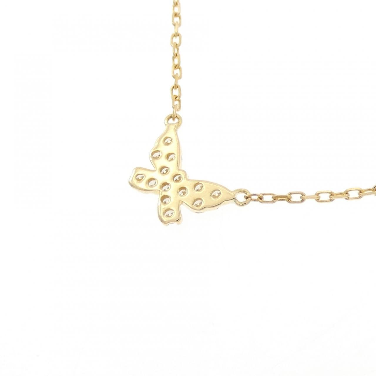 アーカー バタフライ ネックレス 0.06CT
