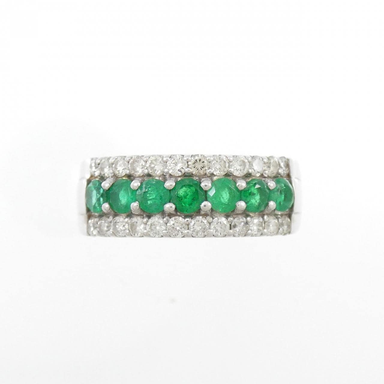 K18WG Emerald Ring 0.51CT