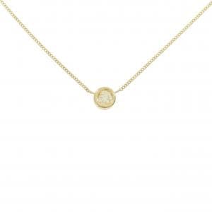 K18YG ソリティア ダイヤモンド ネックレス 0.19CT
