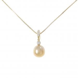 K18YG 白蝶パール ネックレス 10.6mm