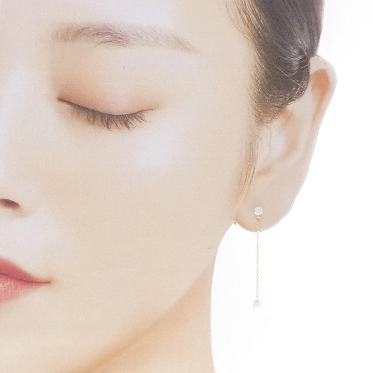 K18YG アコヤパール ピアス 3.7mm