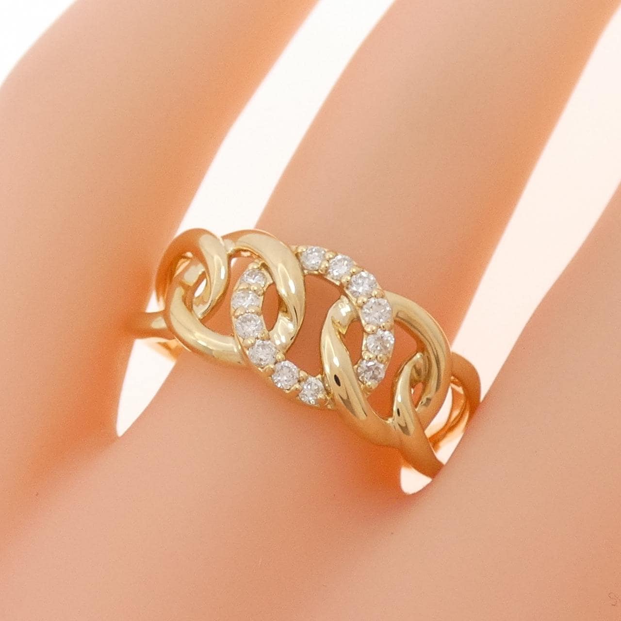 K18YG ダイヤモンド リング 0.16CT