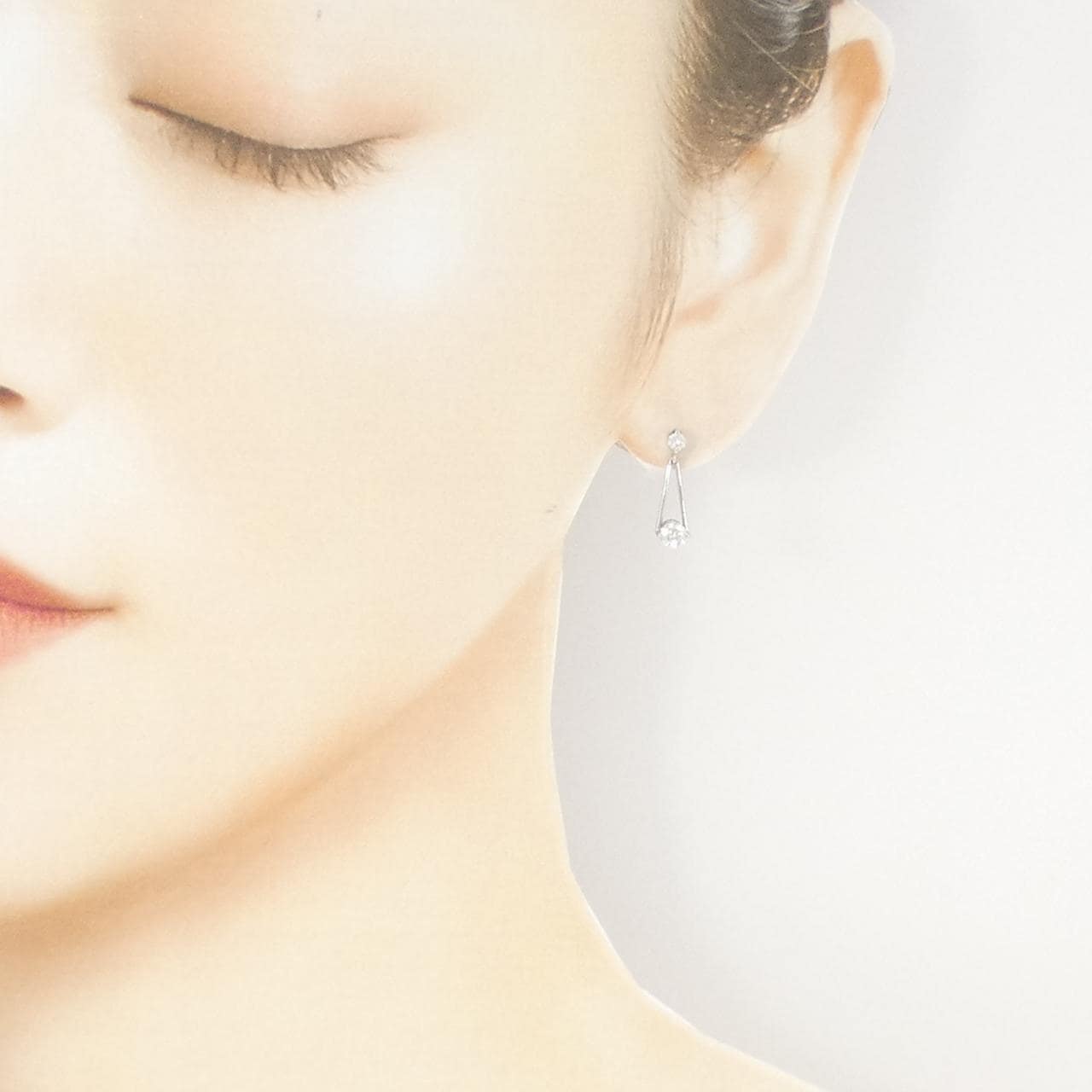 ギンザ タナカ ダイヤモンド ピアス 0.46CT