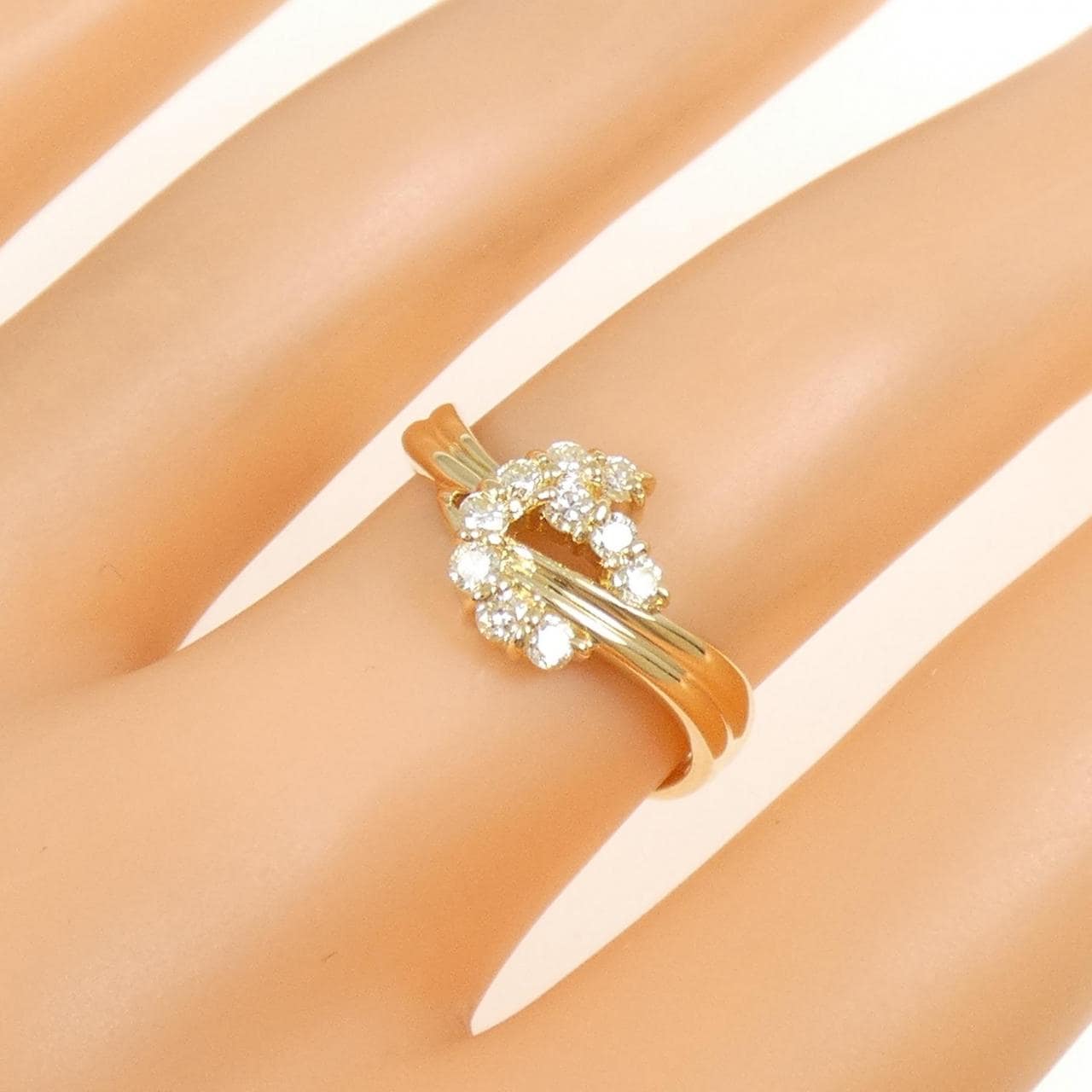 K18YG ダイヤモンド リング 0.30CT