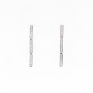 K18WG ダイヤモンド ピアス 0.22CT