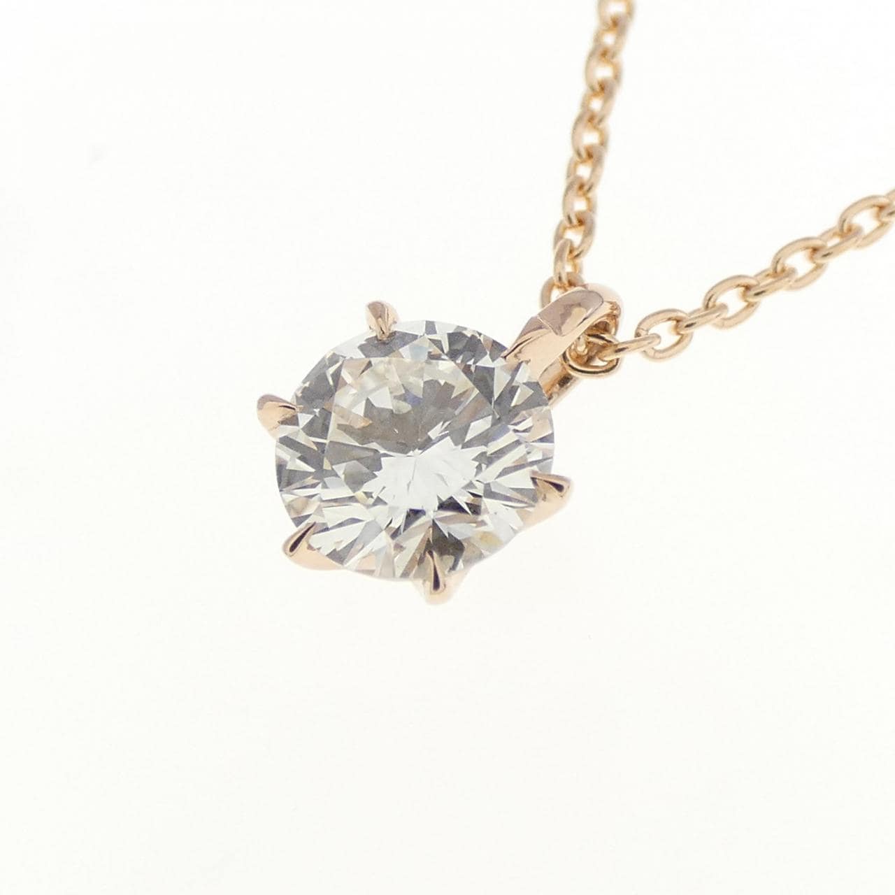 [Remake] K18PG Diamond Necklace 0.369CT G SI1 EXT