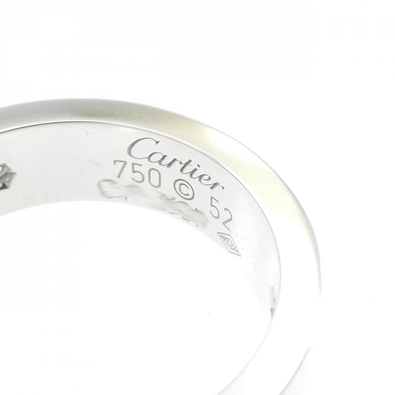 カルティエ ラブ ハーフダイヤ リング