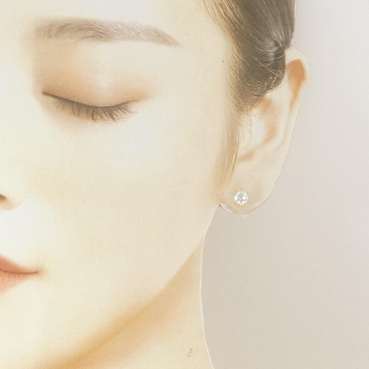 【リメイク】K18YG/ST ダイヤモンド ピアス 0.508CT 0.529CT G-H SI1 VG