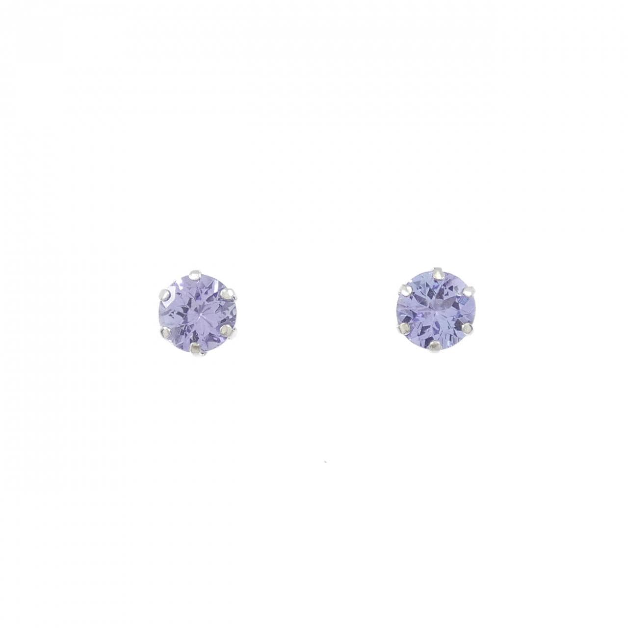 PT900 タンザナイト ピアス 1.00CT