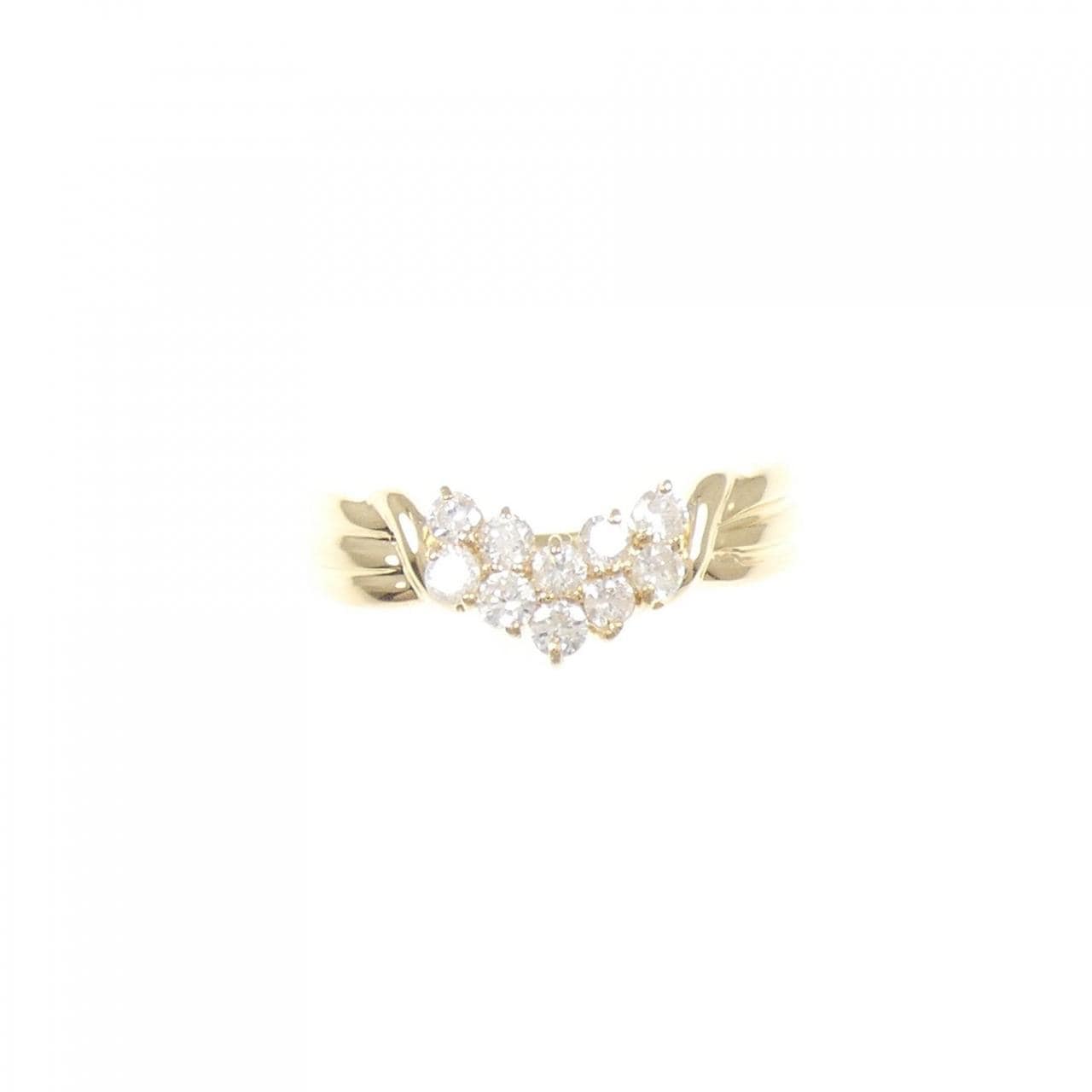 K18YG ダイヤモンド リング 0.32CT