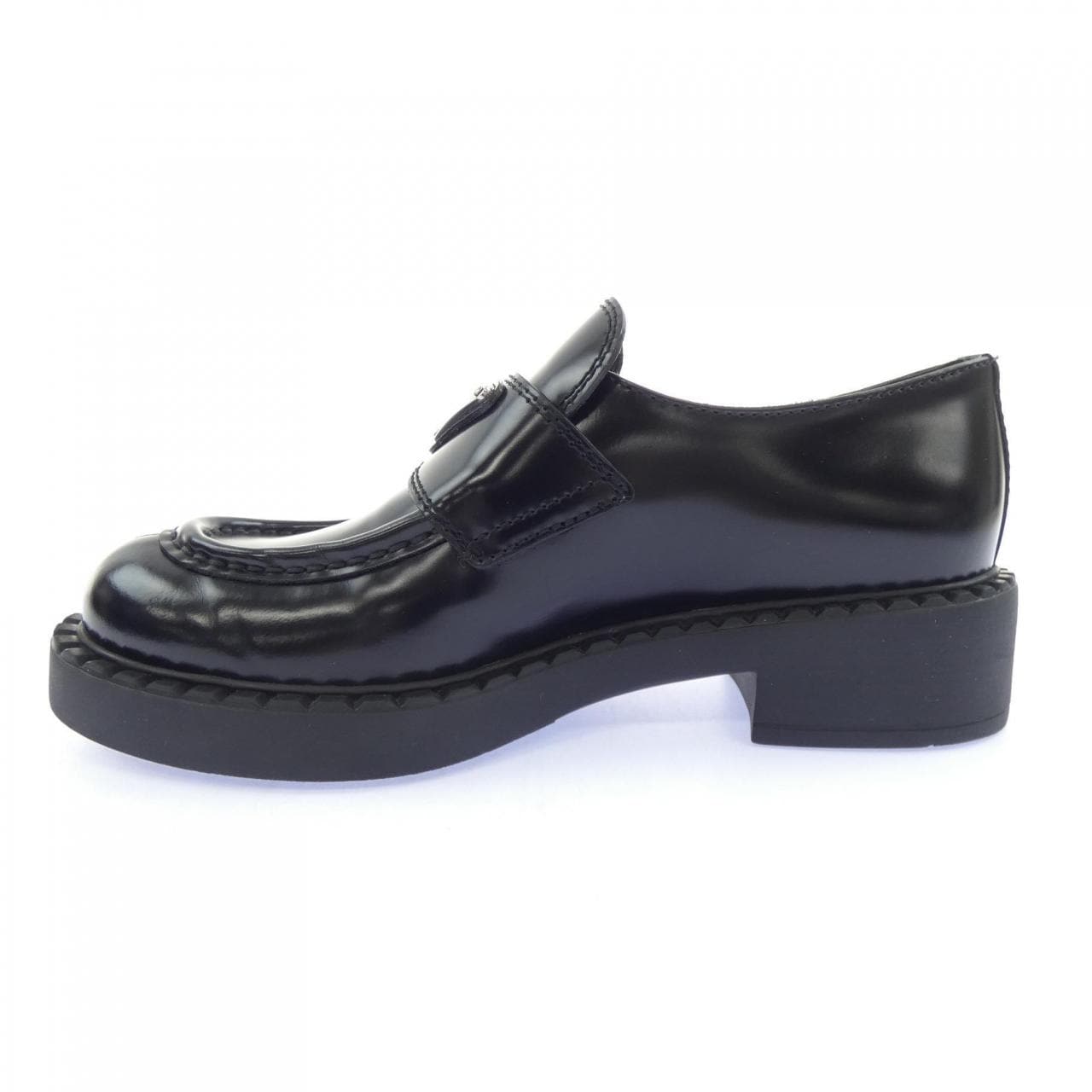 プラダ PRADA チョコレート ローファー トライアングルロゴ 1D246M シューズ