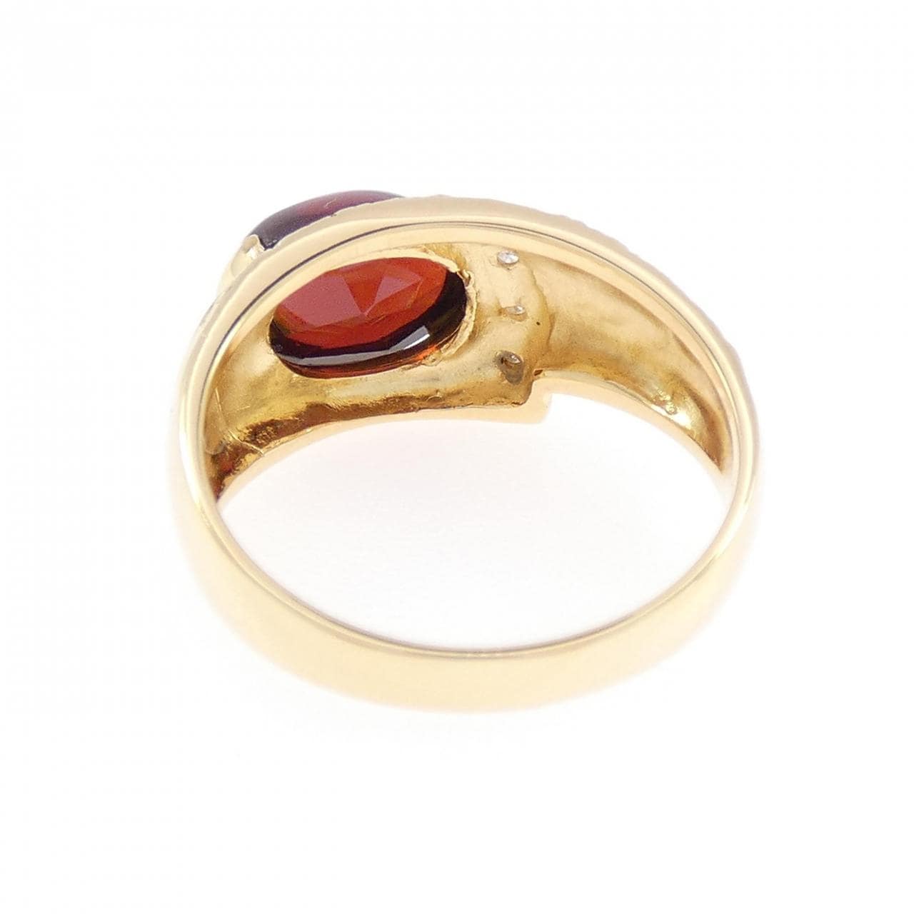 K18YG ガーネット リング