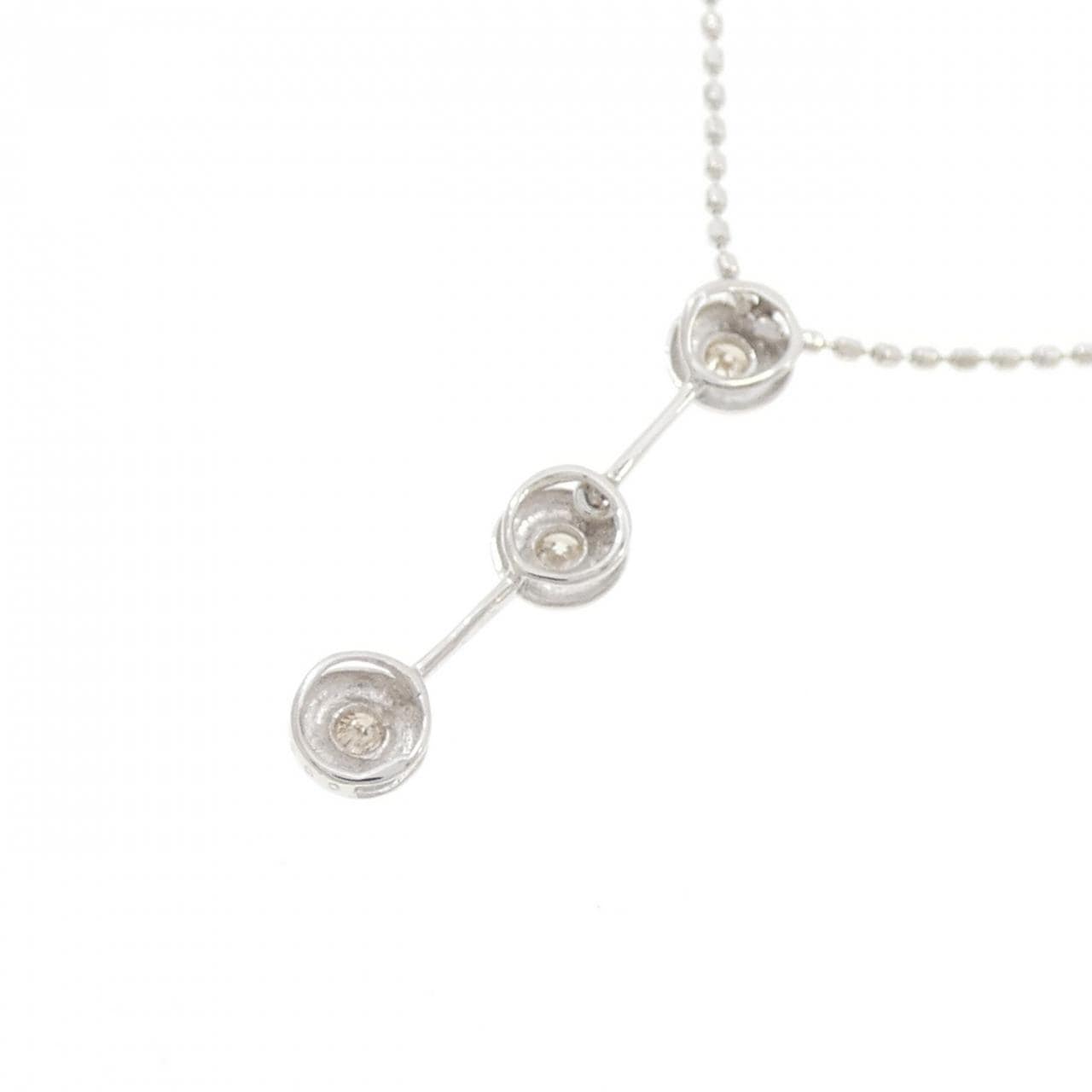 K14WG ダイヤモンド ネックレス 0.06CT