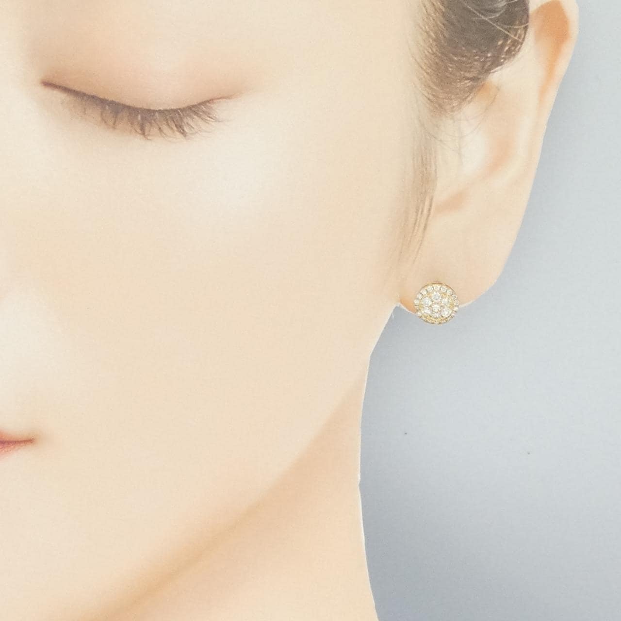 [再加工款] K18YG鑽石耳環0.60CT