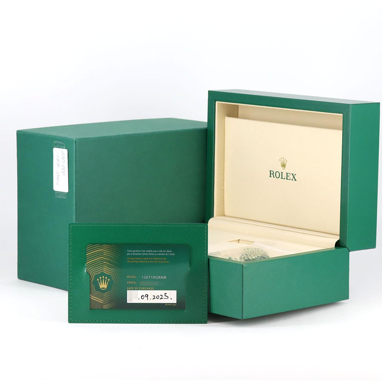 ロレックス GMTマスターⅡ 126710GRNR･3 SS 自動巻 ランダム番